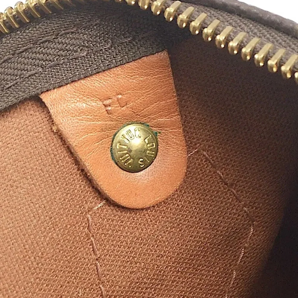 LOUIS VUITTON Speedy 30 LV Monogram Boston Duffle Travel Bag LV30 Dust Bag